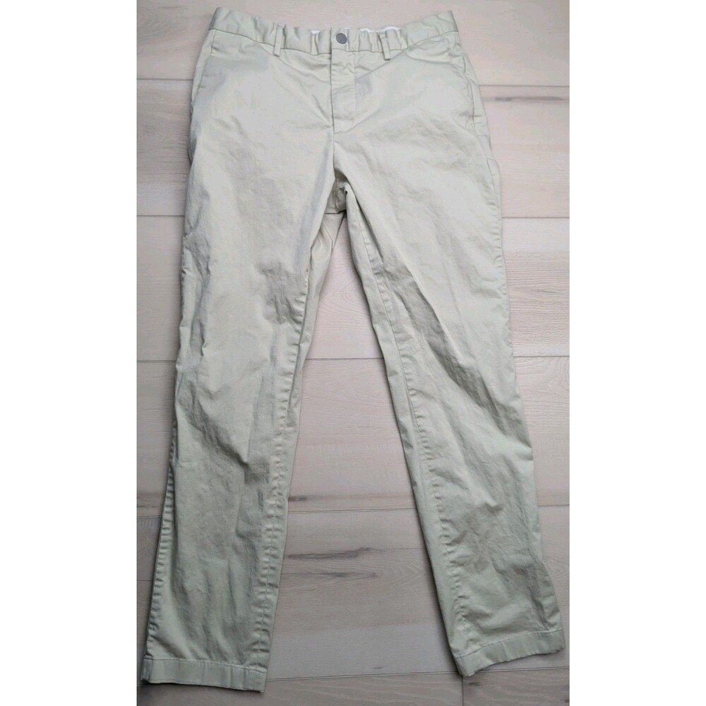 Spoke Sharps Build B Pants Mens 32x30‎ Beige Chino Trousers Casual Lightweight